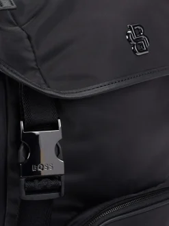 Boss – Rucksack aus Textil in Schwarz