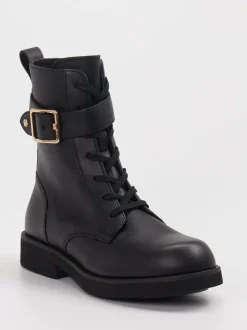 Boss – Schnürboots aus Lammleder schwarz