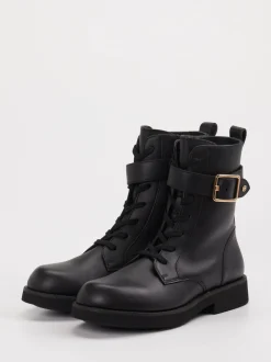 Boss – Schnürboots aus Lammleder schwarz