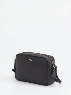 Boss – Schultertasche aus Lederimitat Schwarz