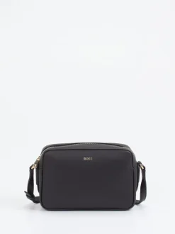 Boss – Schultertasche aus Lederimitat Schwarz