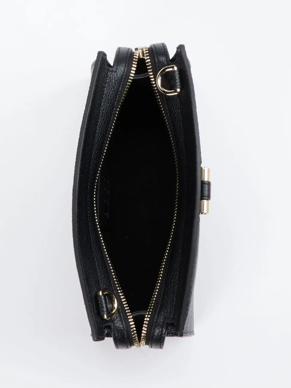 Boss – Schultertasche aus Kalbleder Schwarz