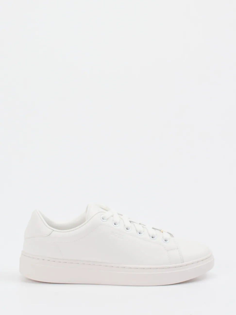 Boss – Sneaker aus Kalbleder in Weiß