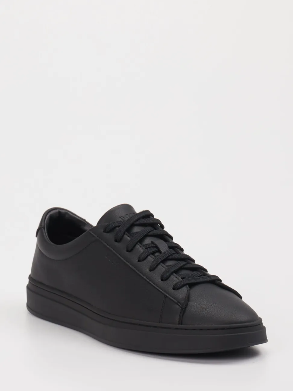 Boss – Sneaker aus Kalbleder in Schwarz