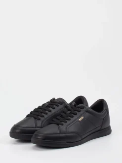 Boss – Sneaker aus Kalbleder in Schwarz