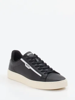 Boss – Sneaker aus Kalbleder in Schwarz