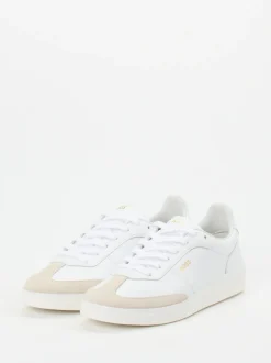 Boss – Sneaker aus Kalbleder in Weiß
