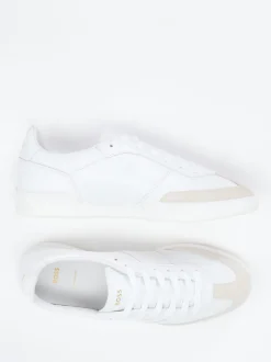 Boss – Sneaker aus Kalbleder in Weiß