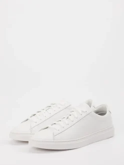 Boss – Sneaker aus Kalbleder in Weiß