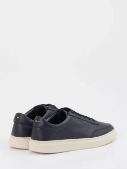 Boss – Sneaker aus Kalbleder Dunkelblau