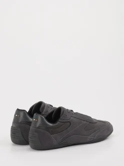 Boss – Sneaker aus Velour und Textil in Grau