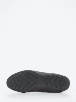Boss – Sneaker aus Velour und Textil in Grau