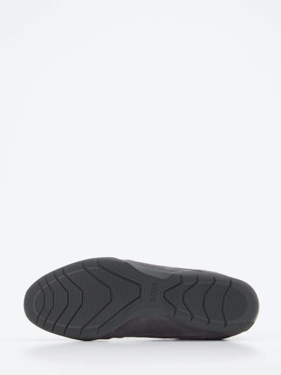 Boss – Sneaker aus Velour und Textil in Grau