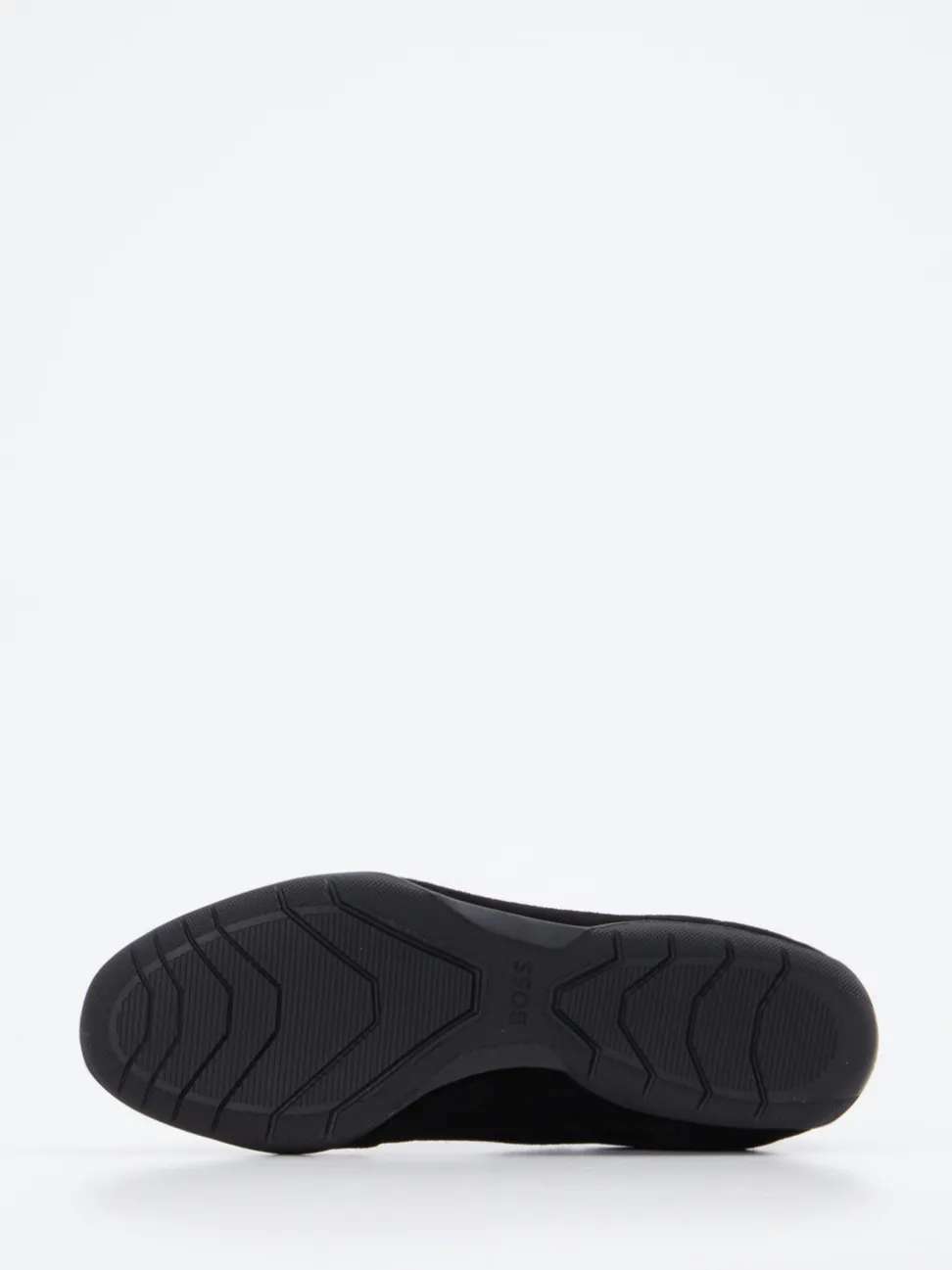 Boss – Sneaker aus Velour und Mesh Schwarz
