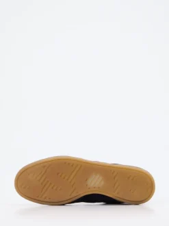 Boss – Sneaker aus Veloursleder Dunkelblau