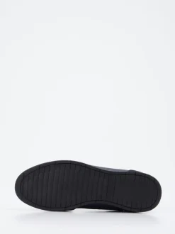 Boss – Sneaker aus Veloursleder und Textil blau
