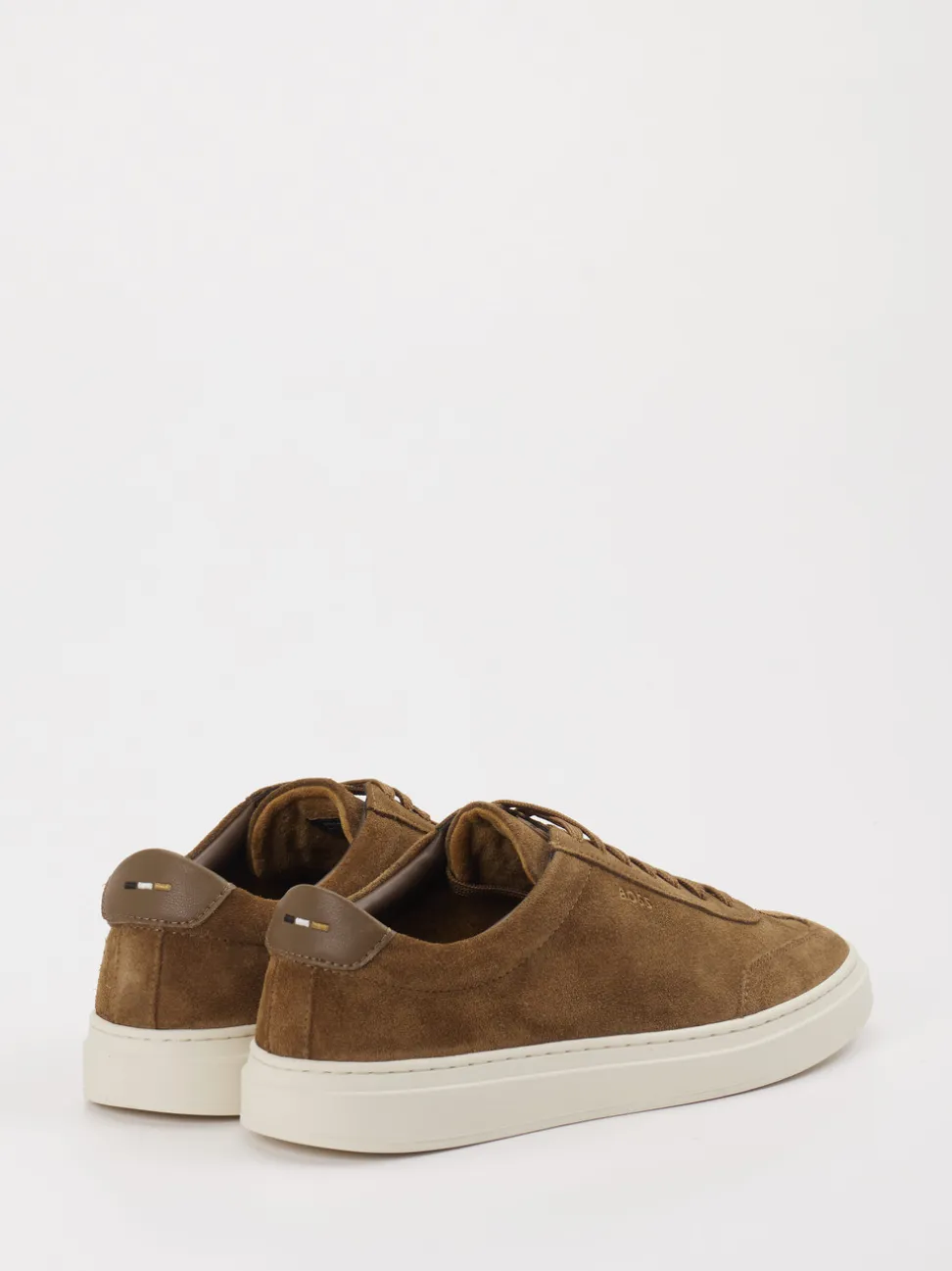 Boss – Sneaker aus Veloursleder cognacbraun