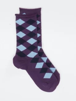 Burlington – Freizeitsocken aus Baumwolle Dunkelviolett