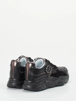 CAFèNOIR – Chunky Sneaker aus Kalbleder schwarz