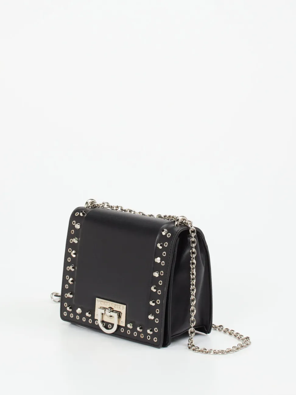 CAFèNOIR – Crossbody Bag aus Synthetikleder Schwarz