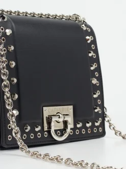 CAFèNOIR – Crossbody Bag aus Synthetikleder Schwarz