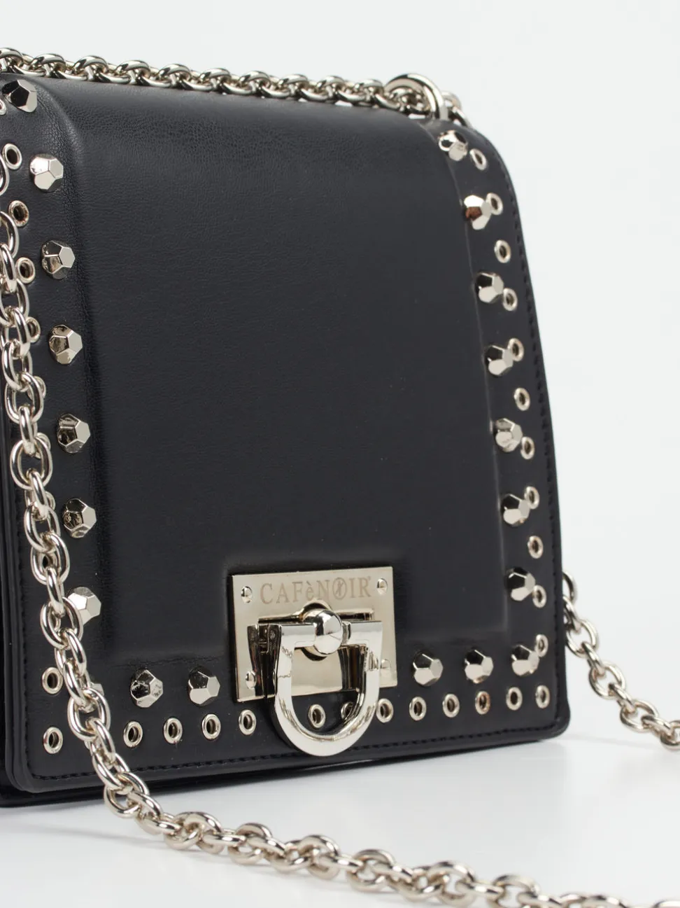 CAFèNOIR – Crossbody Bag aus Synthetikleder Schwarz