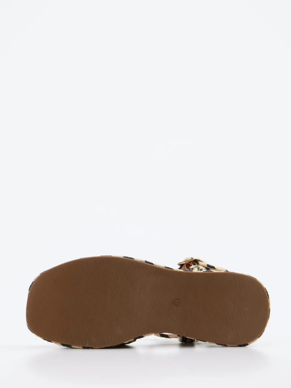 CAFèNOIR – Plateau-Sandale aus geflochtenem Textil