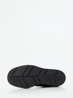 CAFèNOIR – Plateau-Stiefeletten aus Glattleder Schwarz
