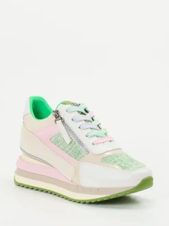 CAFèNOIR – Sneaker aus Kalbleder im Pastellmix