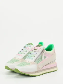 CAFèNOIR – Sneaker aus Kalbleder im Pastellmix