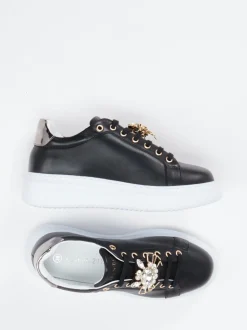 CAFèNOIR – Sneaker aus Lammleder mit Schmuckdetails