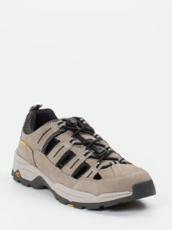 Camel Active – Herrensandale aus Veloursleder grau