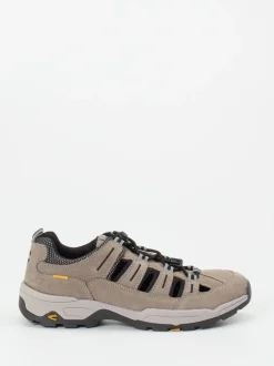 Camel Active – Herrensandale aus Veloursleder grau