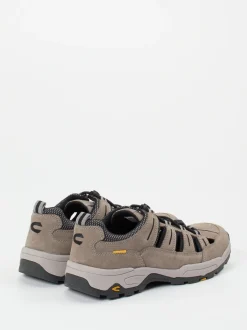 Camel Active – Herrensandale aus Veloursleder grau