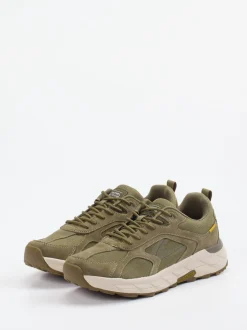 Camel Active – Outdoor-Sneaker aus Nubukleder olivgrün