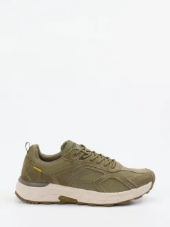 Camel Active – Outdoor-Sneaker aus Nubukleder olivgrün