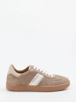 Camel Active – Retro-Sneaker aus Veloursleder Beige