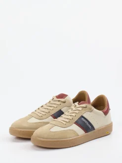 Camel Active – Retro-Sneaker aus Leder in Beige