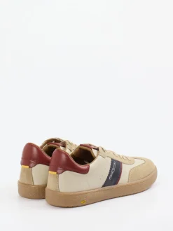 Camel Active – Retro-Sneaker aus Leder in Beige
