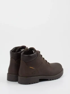 Camel Active – Schnürboots aus Fettleder Dunkelbraun