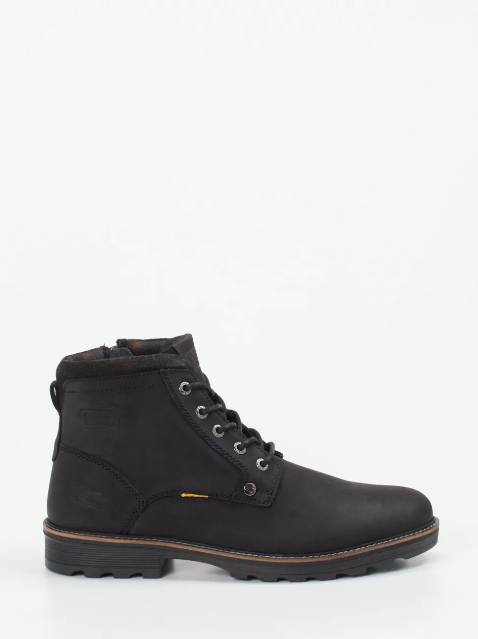 Camel Active – Schnürboots aus Fettleder schwarz