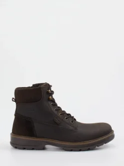 Camel Active – Schnürboots aus Fettleder dunkelbraun