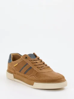 Camel Active – Sneaker aus Leder und Mesh cognacbraun