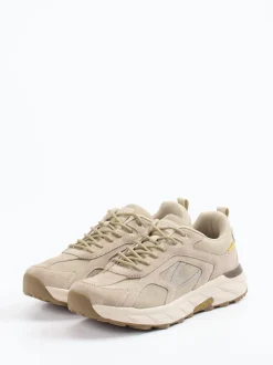 Camel Active – Sneaker aus Nubukleder und Mesh taupe