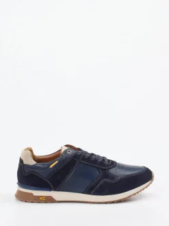 Camel Active – Sneaker aus Kalbleder in Marineblau