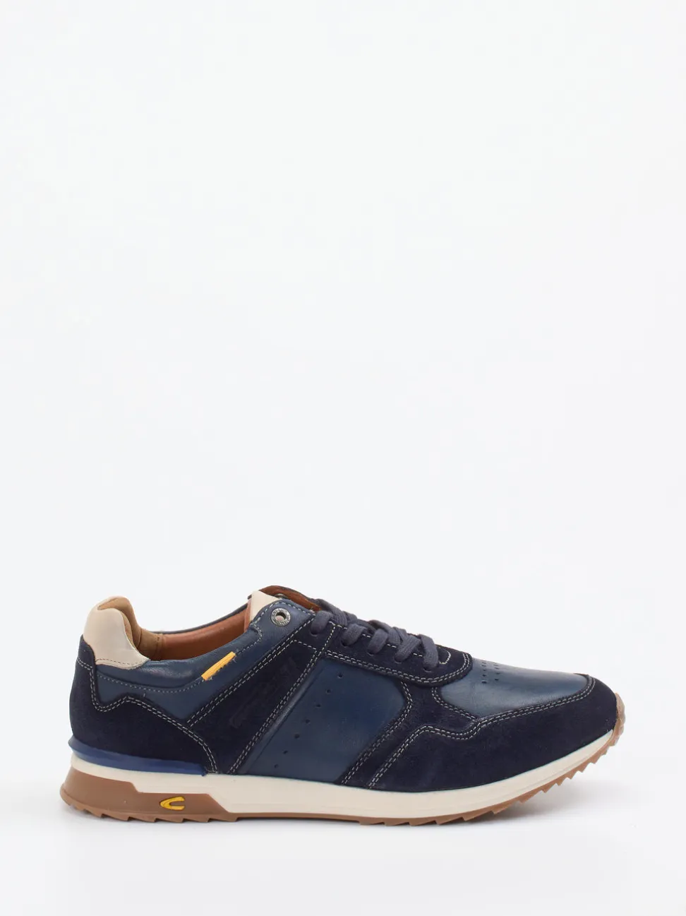Camel Active – Sneaker aus Kalbleder in Marineblau