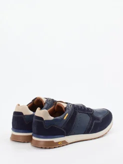 Camel Active – Sneaker aus Kalbleder in Marineblau