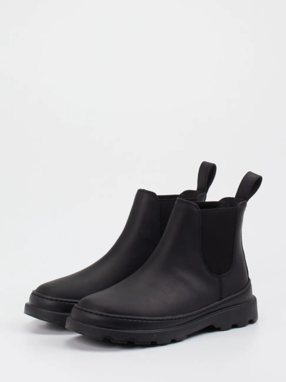 Camper – Chelsea Boots aus Nubukleder schwarz