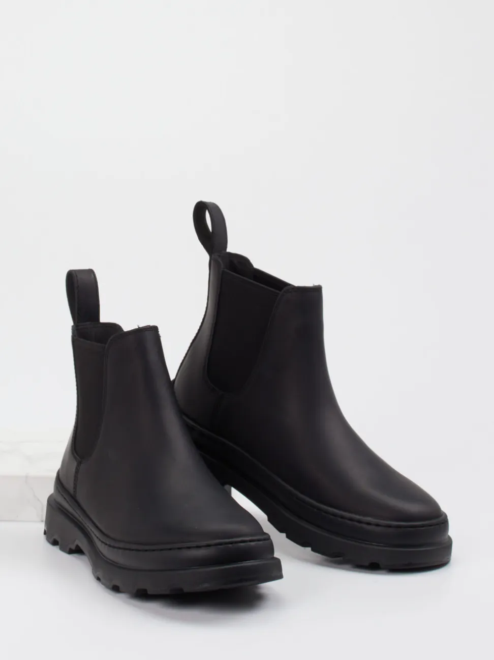 Camper – Chelsea Boots aus Nubukleder schwarz