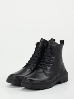 Camper – Combat-Boots aus Kalbleder schwarz